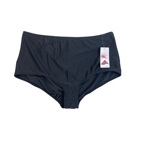 Blair Black Tankini Set With Built-In Bra & High- Swim Bottoms Sz 16/20 - New - Picture 4 of 11